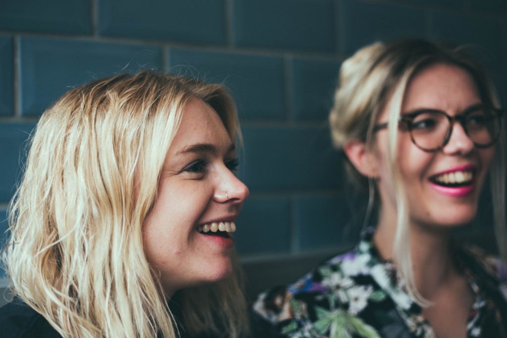 mother daughter smiling